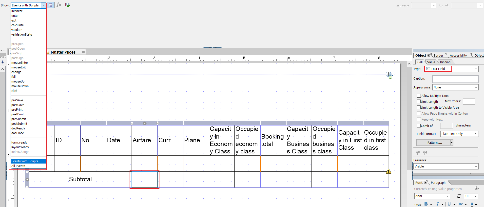 17.Adobe Form_脚本编辑器_下拉框事件可编辑